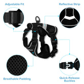 Adjustable Cat Harness and Leash, Escape Proof Breathable Pet Vest Harnesses for Walking, Easy Control Reflective Harness Set Jacket